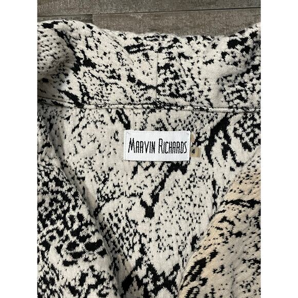 Marvin Richards Textured Snakeskin Design Fit and Flare Dress Cowl Women’s sz 4 - Picture 10 of 12